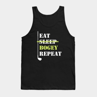 Eat Sleep Bogey Repeat Tank Top